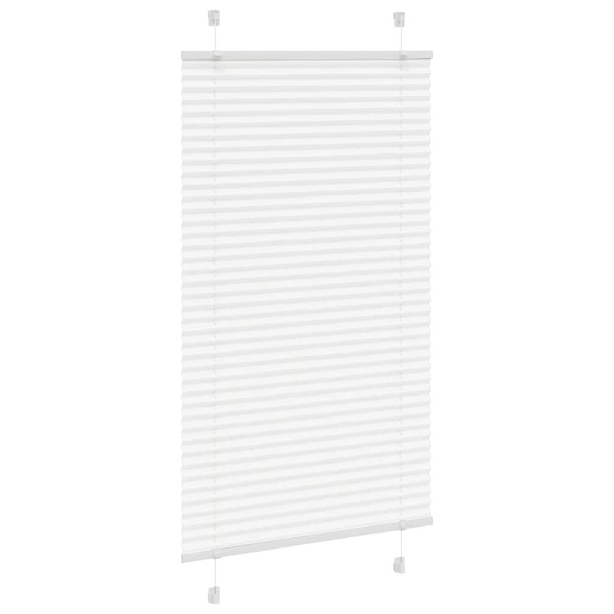 vidaXL Πλισέ περσίδα Λευκό 70x150 cm Πλάτος υφάσματος 69,4 cm