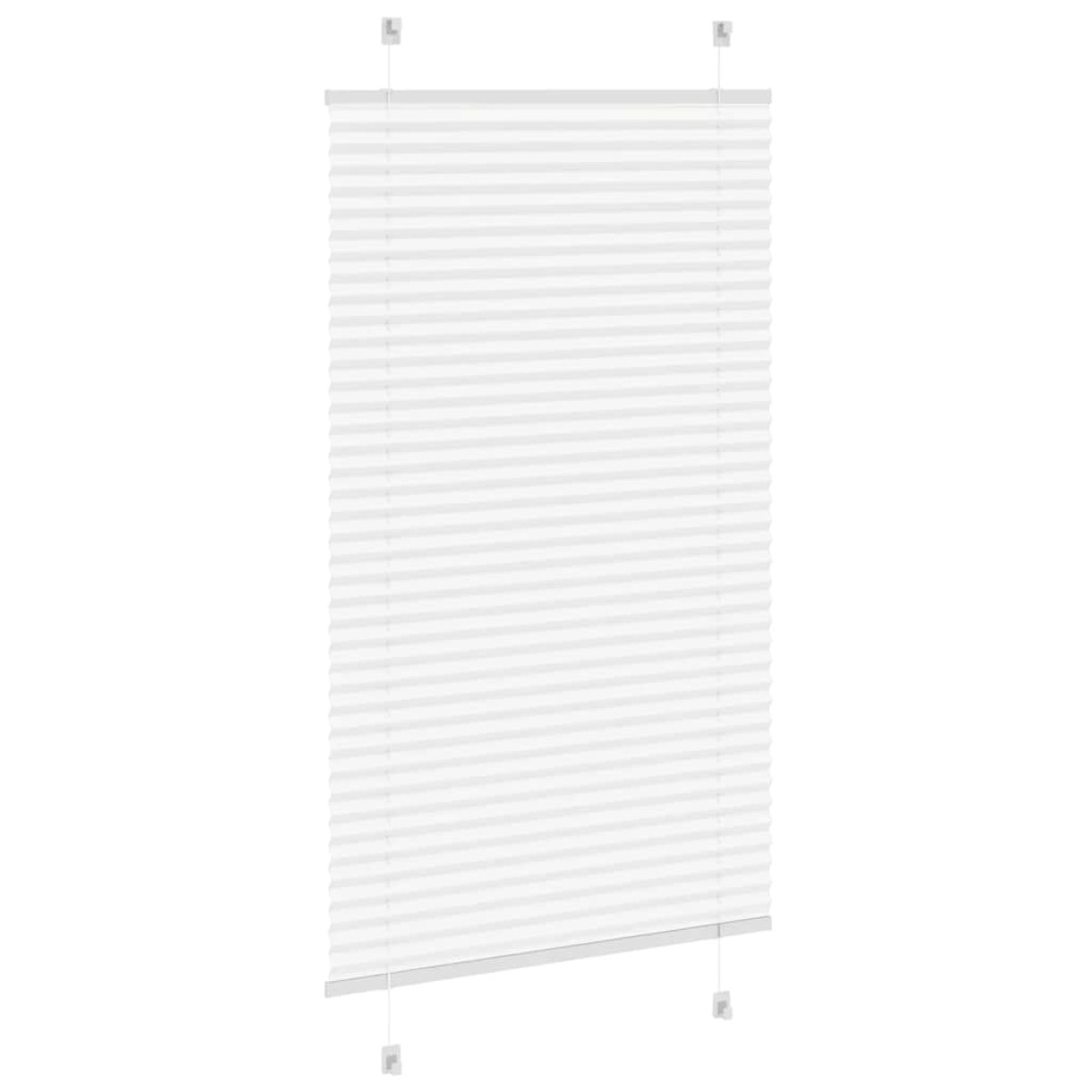 vidaXL Πλισέ περσίδα Λευκό 70x150 cm Πλάτος υφάσματος 69,4 cm
