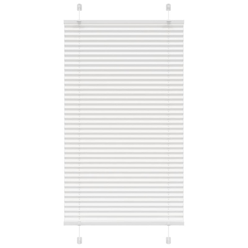 vidaXL Πλισέ περσίδα Λευκό 70x150 cm Πλάτος υφάσματος 69,4 cm