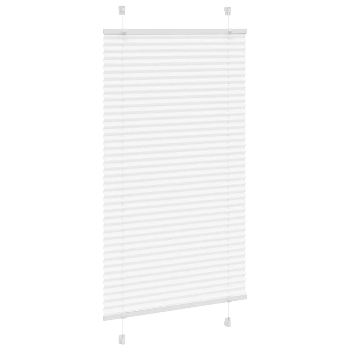 vidaXL Πλισέ περσίδα Λευκό 75x150 cm Πλάτος υφάσματος 74,4 cm