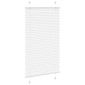 vidaXL Πλισέ περσίδα Λευκό 75x150 cm Πλάτος υφάσματος 74,4 cm