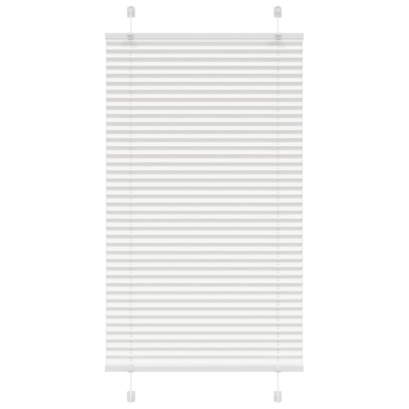 vidaXL Πλισέ περσίδα Λευκό 75x150 cm Πλάτος υφάσματος 74,4 cm