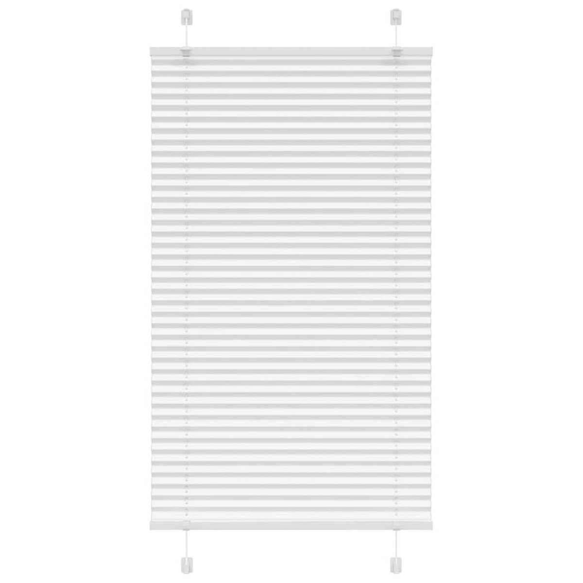 vidaXL Πλισέ περσίδα Λευκό 80x150 cm Πλάτος υφάσματος 79,4 cm
