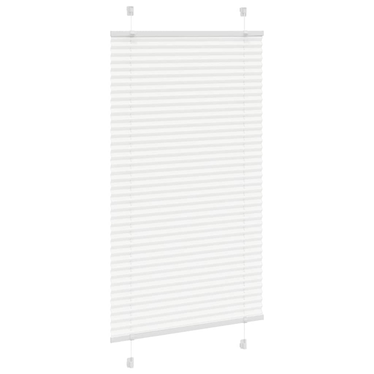 vidaXL Πλισέ περσίδα Λευκό 80x150 cm Πλάτος υφάσματος 79,4 cm