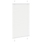 vidaXL Πλισέ περσίδα Λευκό 80x150 cm Πλάτος υφάσματος 79,4 cm