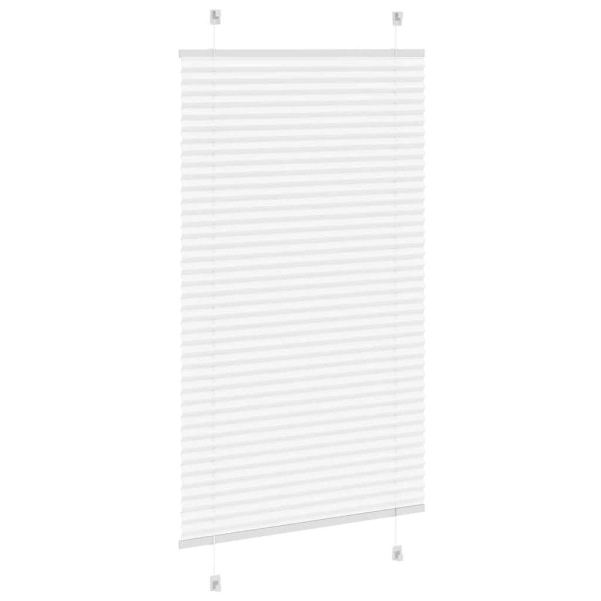 vidaXL Πλισέ περσίδα Λευκό 80x150 cm Πλάτος υφάσματος 79,4 cm