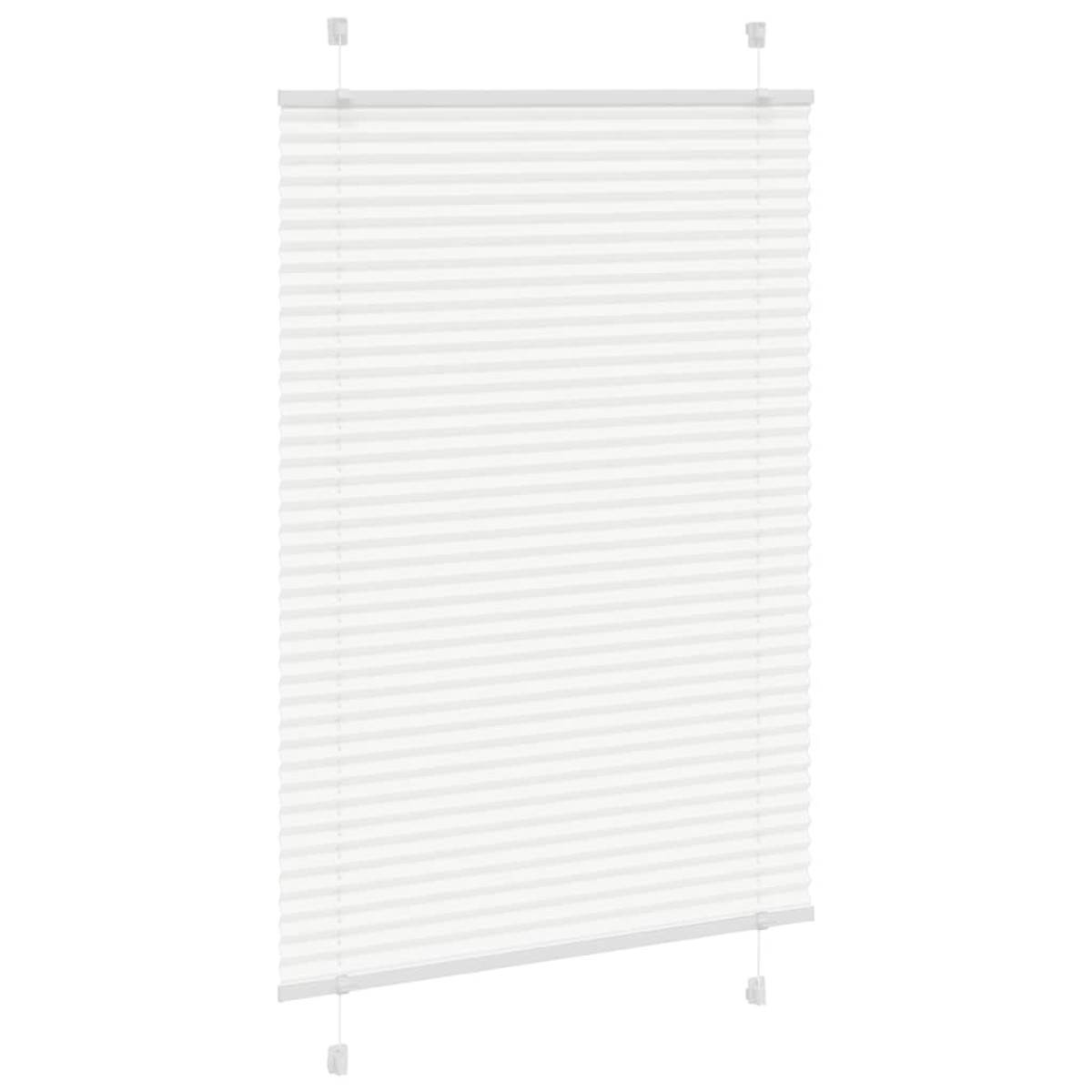 vidaXL Πλισέ περσίδα Λευκό 85x150 cm Πλάτος υφάσματος 84,4 cm