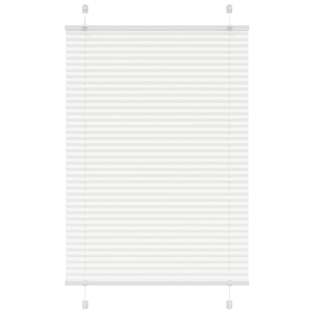 vidaXL Πλισέ περσίδα Λευκό 90x150 cm Πλάτος υφάσματος 89,4 cm