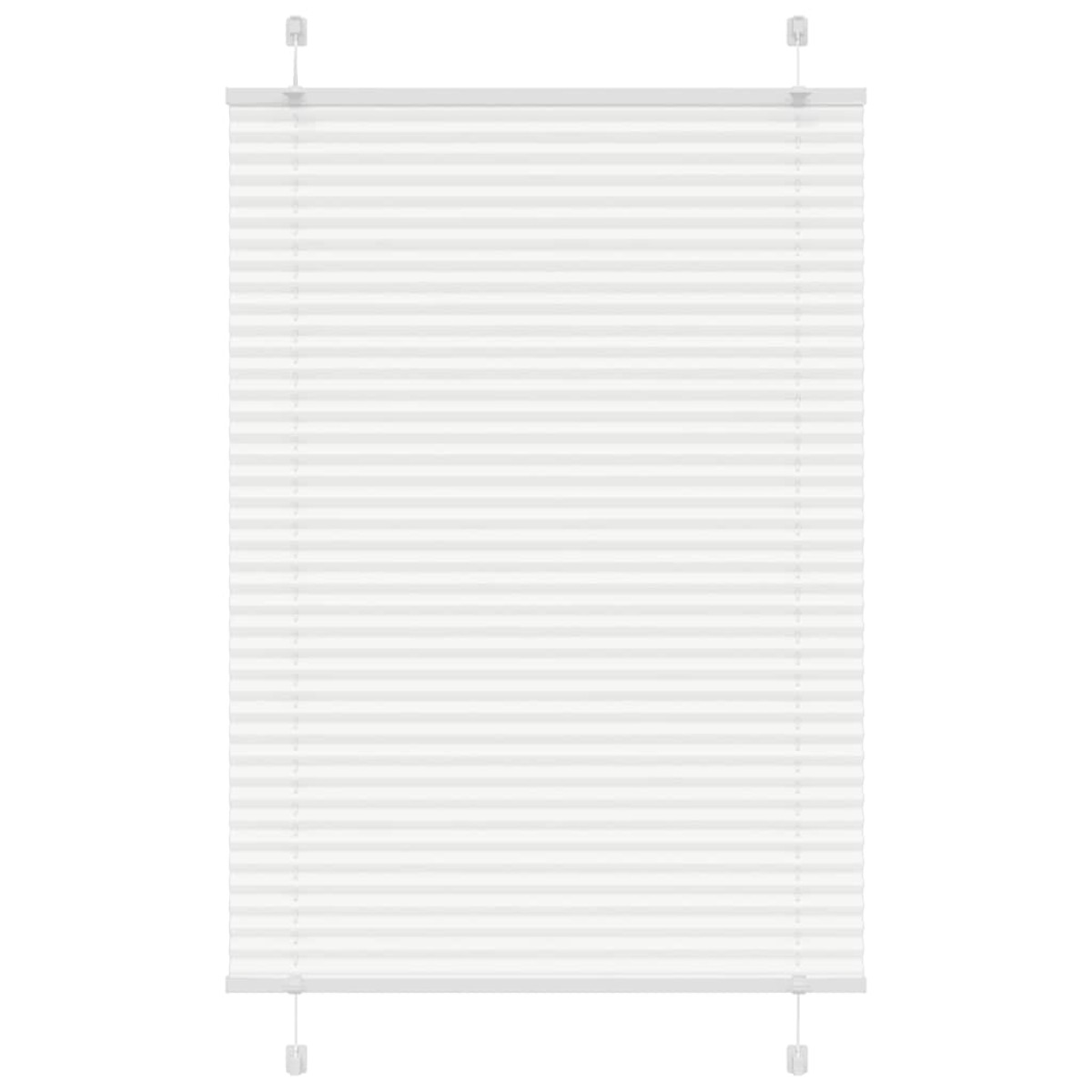 vidaXL Πλισέ περσίδα Λευκό 95x150 cm Πλάτος υφάσματος 94,4 cm