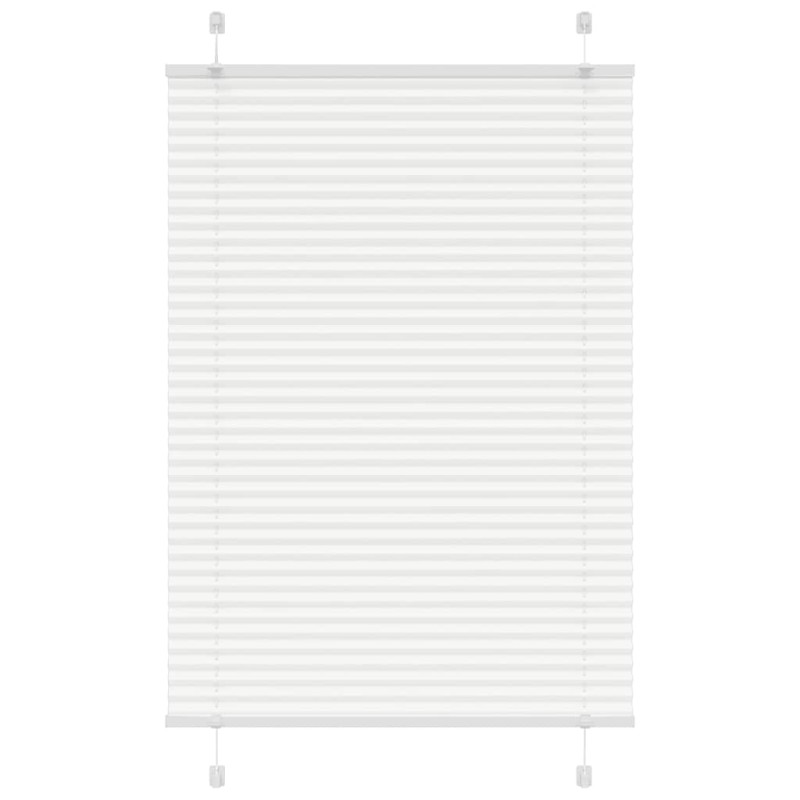 vidaXL Πλισέ περσίδα Λευκό 95x150 cm Πλάτος υφάσματος 94,4 cm