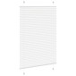 vidaXL Πλισέ περσίδα Λευκό 100x150 cm Πλάτος υφάσματος 99,4 cm