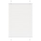 vidaXL Πλισέ περσίδα Λευκό 100x150 cm Πλάτος υφάσματος 99,4 cm
