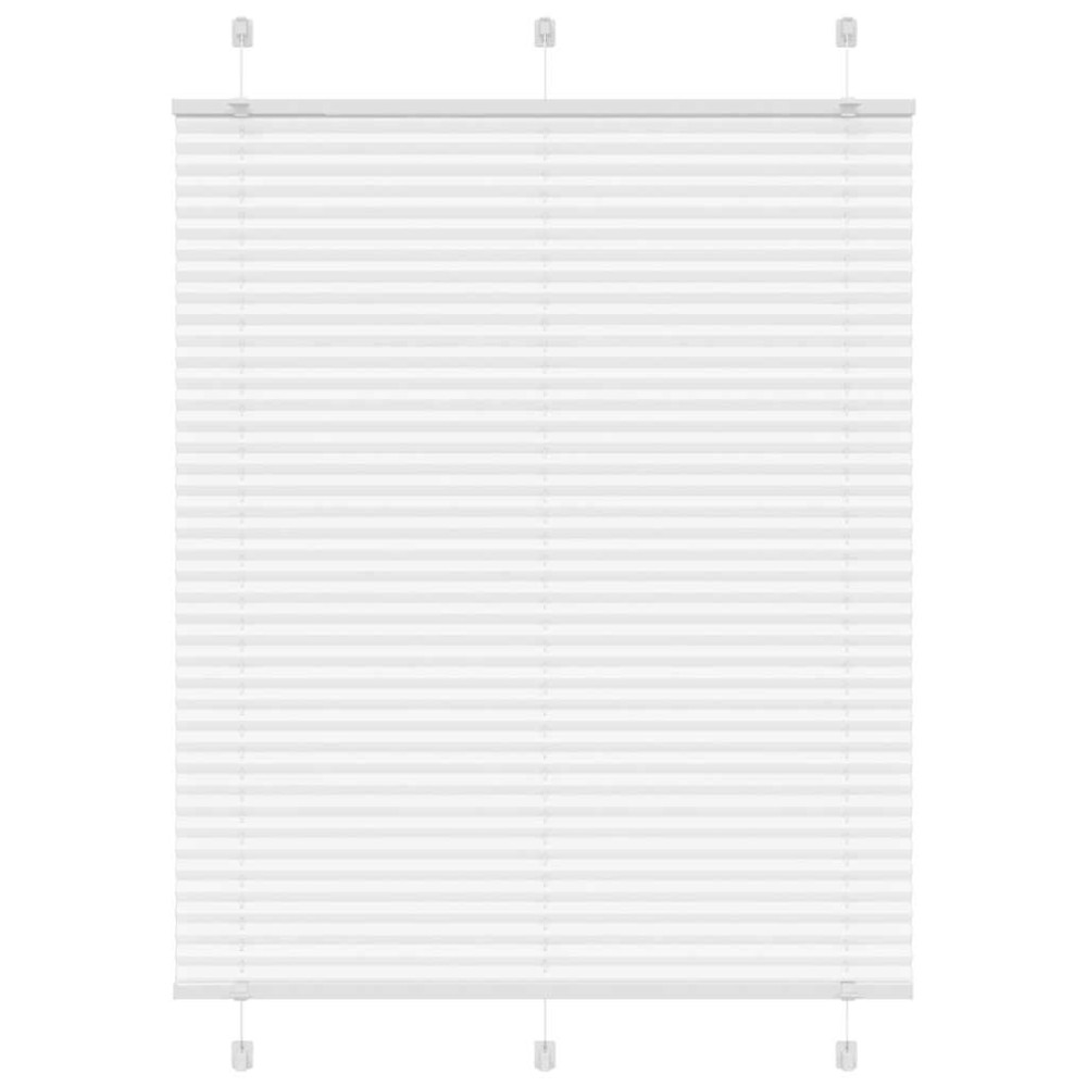 vidaXL Πλισέ περσίδα Λευκό 105x150 cm Πλάτος υφάσματος 104,4 cm