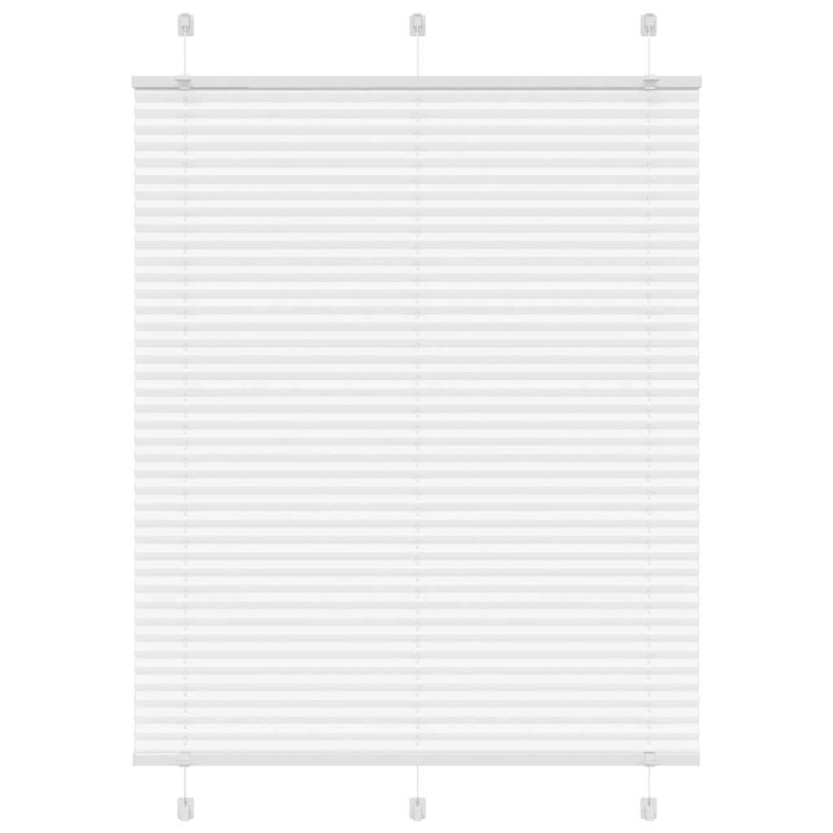 vidaXL Πλισέ περσίδα Λευκό 105x150 cm Πλάτος υφάσματος 104,4 cm