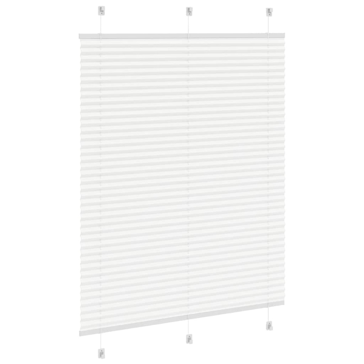 vidaXL Πλισέ περσίδα Λευκό 105x150 cm Πλάτος υφάσματος 104,4 cm
