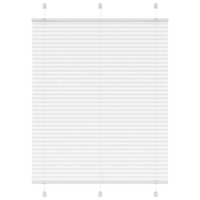 vidaXL Πλισέ περσίδα Λευκό 105x150 cm Πλάτος υφάσματος 104,4 cm