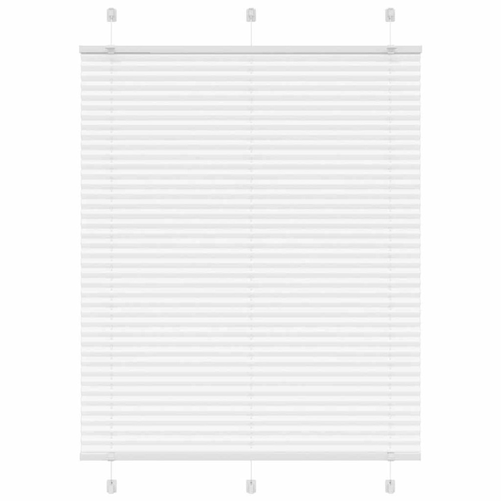 vidaXL Πλισέ περσίδα Λευκό 110x150 cm Πλάτος υφάσματος 109,4 cm