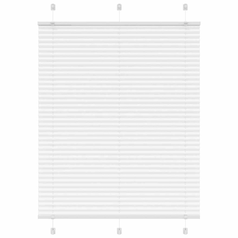 vidaXL Πλισέ περσίδα Λευκό 110x150 cm Πλάτος υφάσματος 109,4 cm