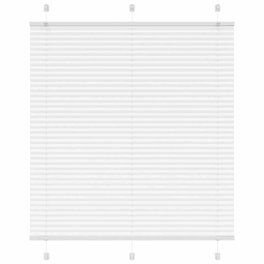vidaXL Πλισέ περσίδα Λευκό 115x150 cm Πλάτος υφάσματος 114,4 cm