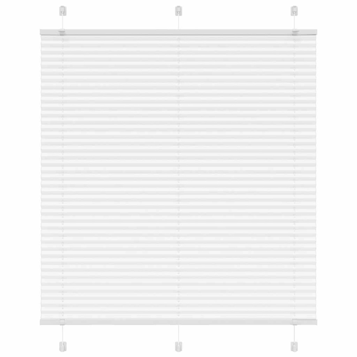 vidaXL Πλισέ περσίδα Λευκό 115x150 cm Πλάτος υφάσματος 114,4 cm