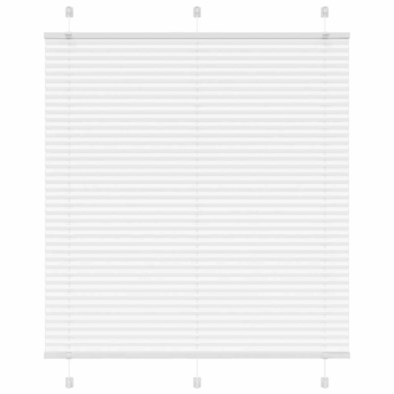 vidaXL Πλισέ περσίδα Λευκό 115x150 cm Πλάτος υφάσματος 114,4 cm
