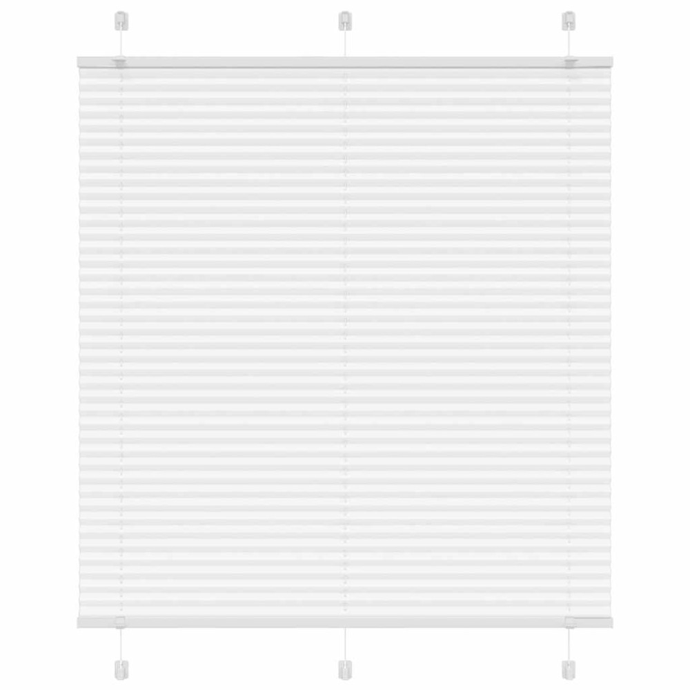 vidaXL Πλισέ περσίδα Λευκό 120x150 cm Πλάτος υφάσματος 119,4 cm