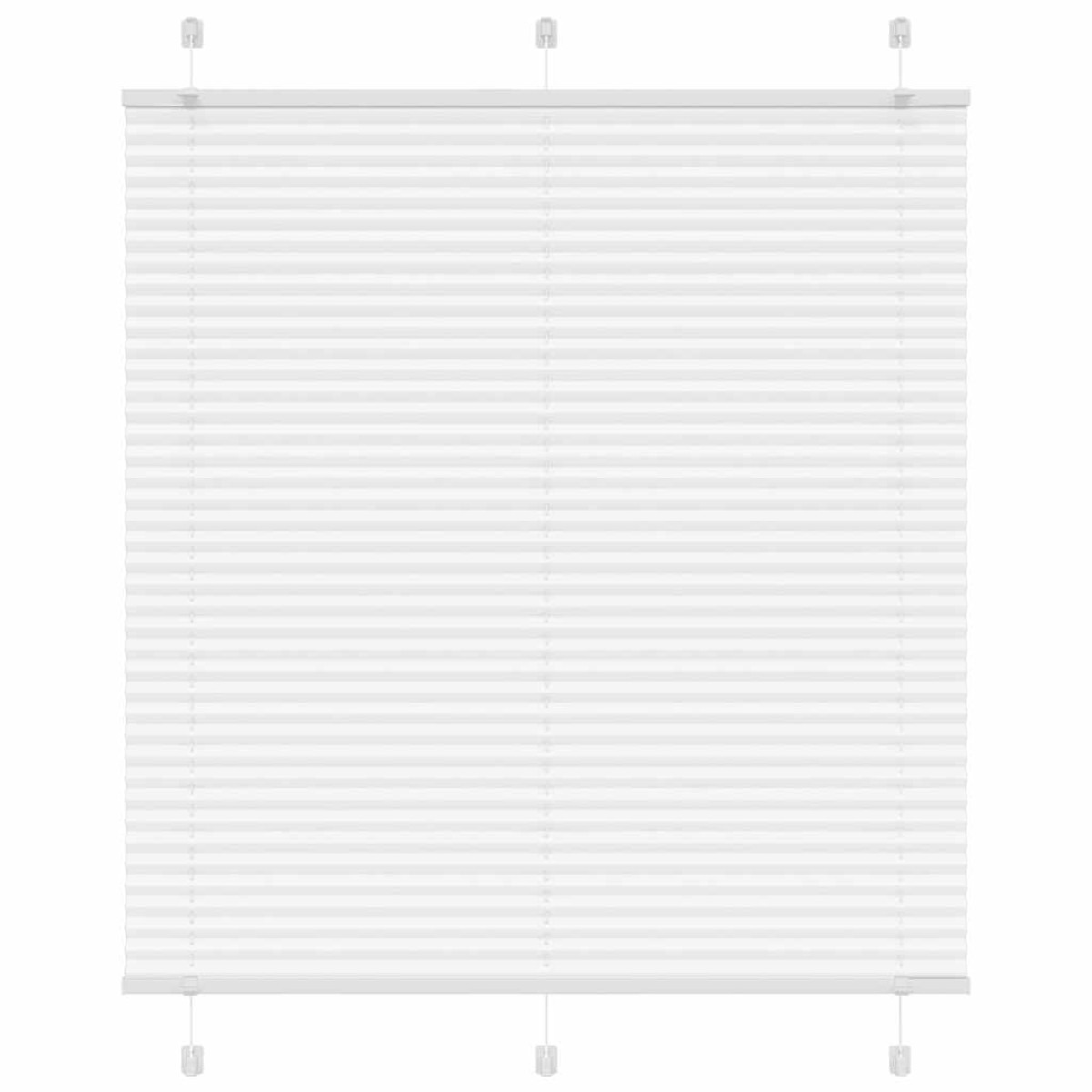 vidaXL Πλισέ περσίδα Λευκό 120x150 cm Πλάτος υφάσματος 119,4 cm