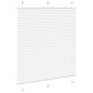 vidaXL Πλισέ περσίδα Λευκό 120x150 cm Πλάτος υφάσματος 119,4 cm