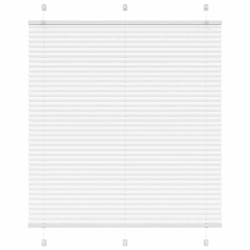 vidaXL Πλισέ περσίδα Λευκό 120x150 cm Πλάτος υφάσματος 119,4 cm