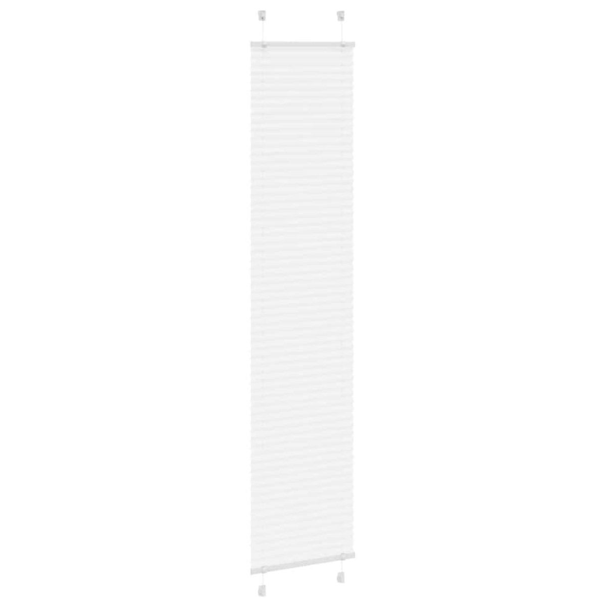 vidaXL Πλισέ περσίδα Λευκό 40x200 cm Πλάτος υφάσματος 39,4 cm