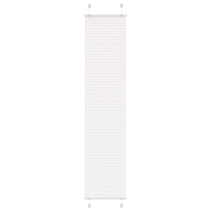 vidaXL Πλισέ περσίδα Λευκό 40x200 cm Πλάτος υφάσματος 39,4 cm