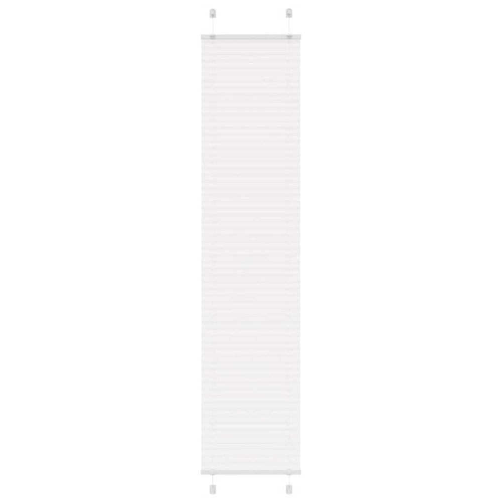 vidaXL Πλισέ περσίδα Λευκό 50x200 cm Πλάτος υφάσματος 49,4 cm