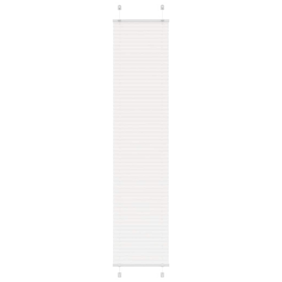 vidaXL Πλισέ περσίδα Λευκό 50x200 cm Πλάτος υφάσματος 49,4 cm