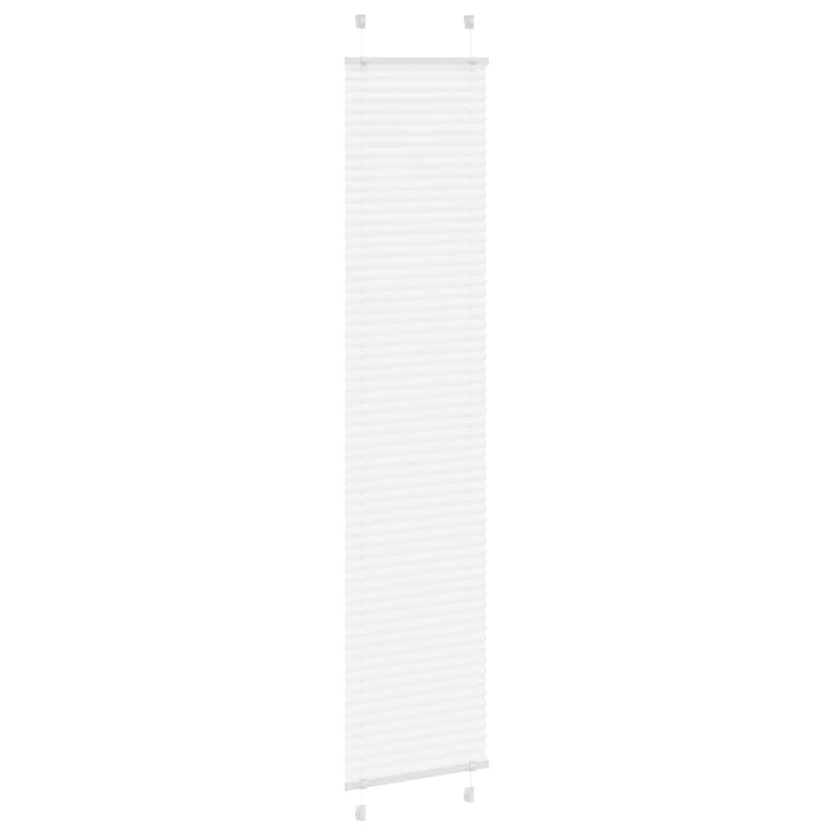vidaXL Πλισέ περσίδα Λευκό 50x200 cm Πλάτος υφάσματος 49,4 cm