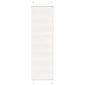 vidaXL Πλισέ περσίδα Λευκό 55x200 cm Πλάτος υφάσματος 54,4 cm