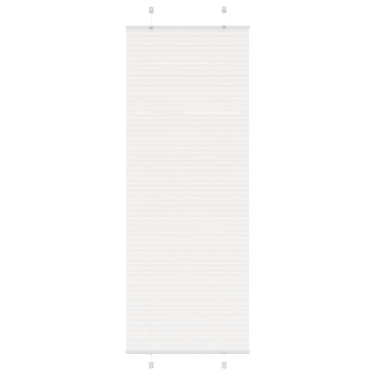 vidaXL Πλισέ περσίδα Λευκό 70x200 cm Πλάτος υφάσματος 69,4 cm