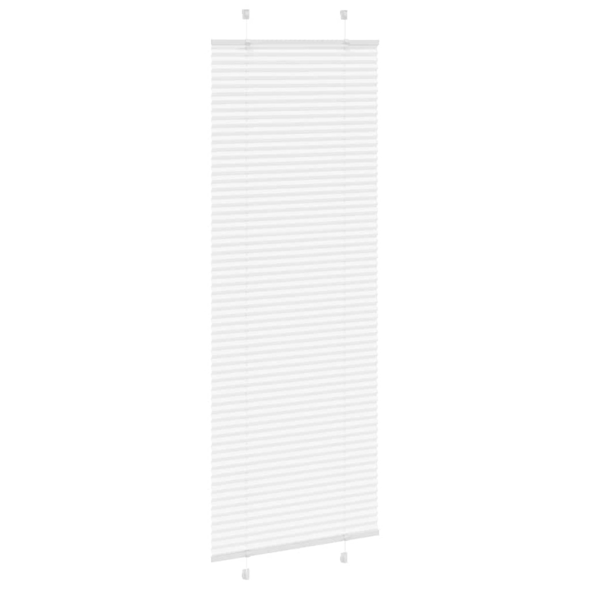 vidaXL Πλισέ περσίδα Λευκό 70x200 cm Πλάτος υφάσματος 69,4 cm