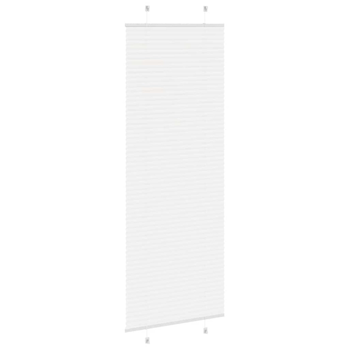 vidaXL Πλισέ περσίδα Λευκό 70x200 cm Πλάτος υφάσματος 69,4 cm