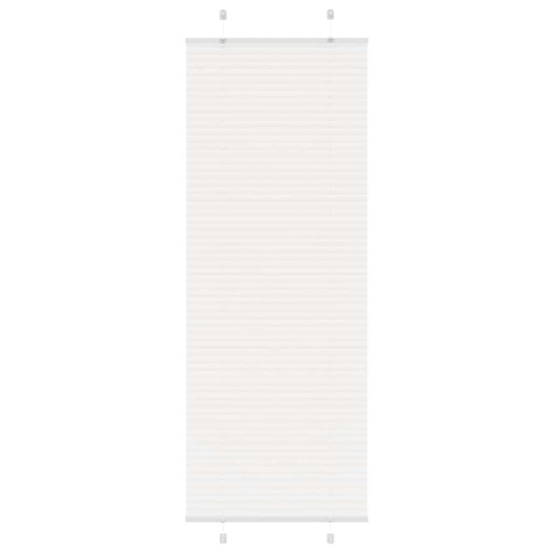 vidaXL Πλισέ περσίδα Λευκό 70x200 cm Πλάτος υφάσματος 69,4 cm