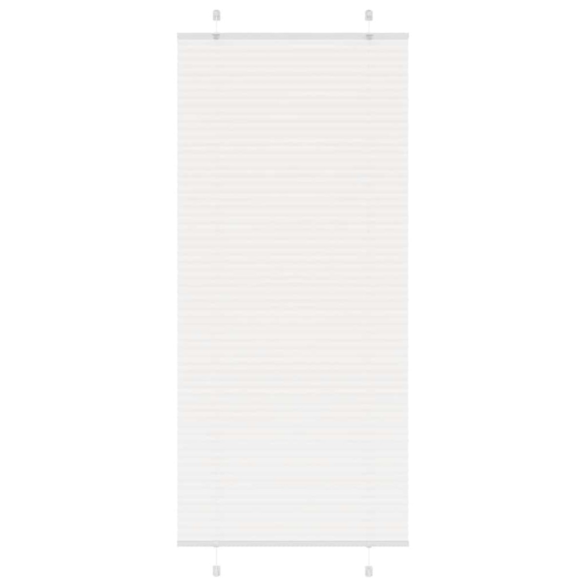 vidaXL Πλισέ περσίδα Λευκό 85x200 cm Πλάτος υφάσματος 84,4 cm