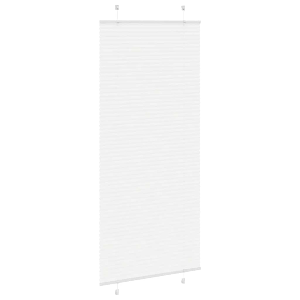 vidaXL Πλισέ περσίδα Λευκό 85x200 cm Πλάτος υφάσματος 84,4 cm