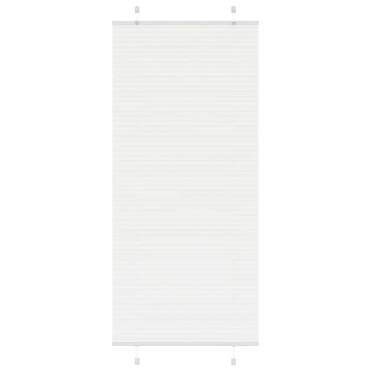 vidaXL Πλισέ περσίδα Λευκό 90x200 cm Πλάτος υφάσματος 89,4 cm