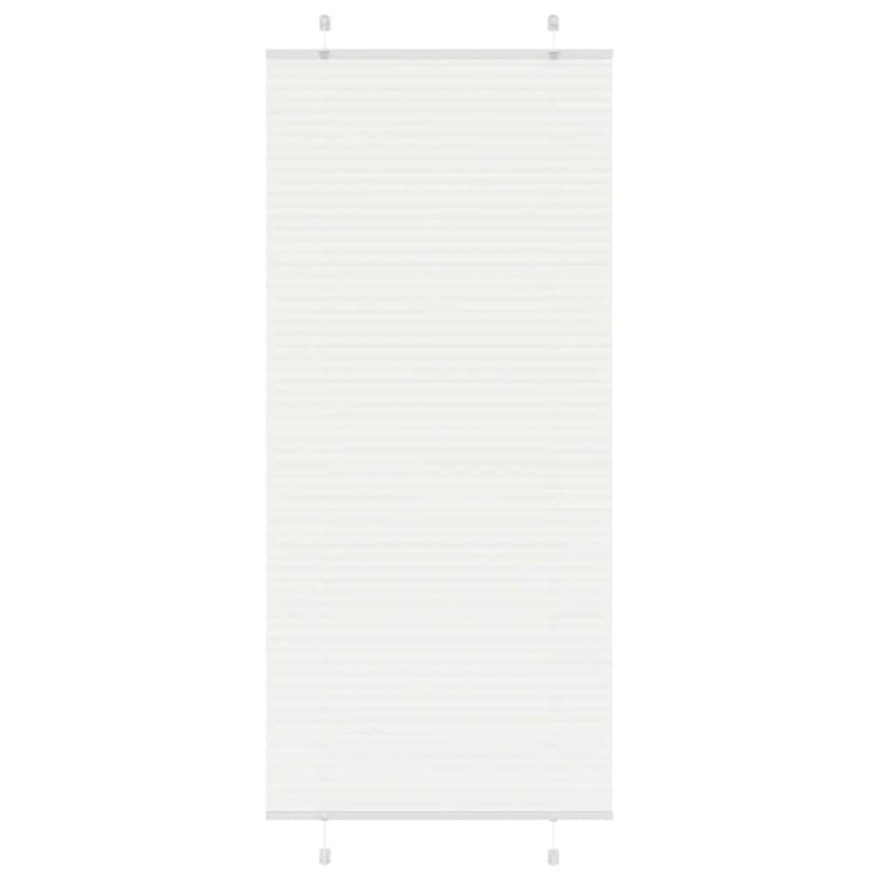 vidaXL Πλισέ περσίδα Λευκό 90x200 cm Πλάτος υφάσματος 89,4 cm