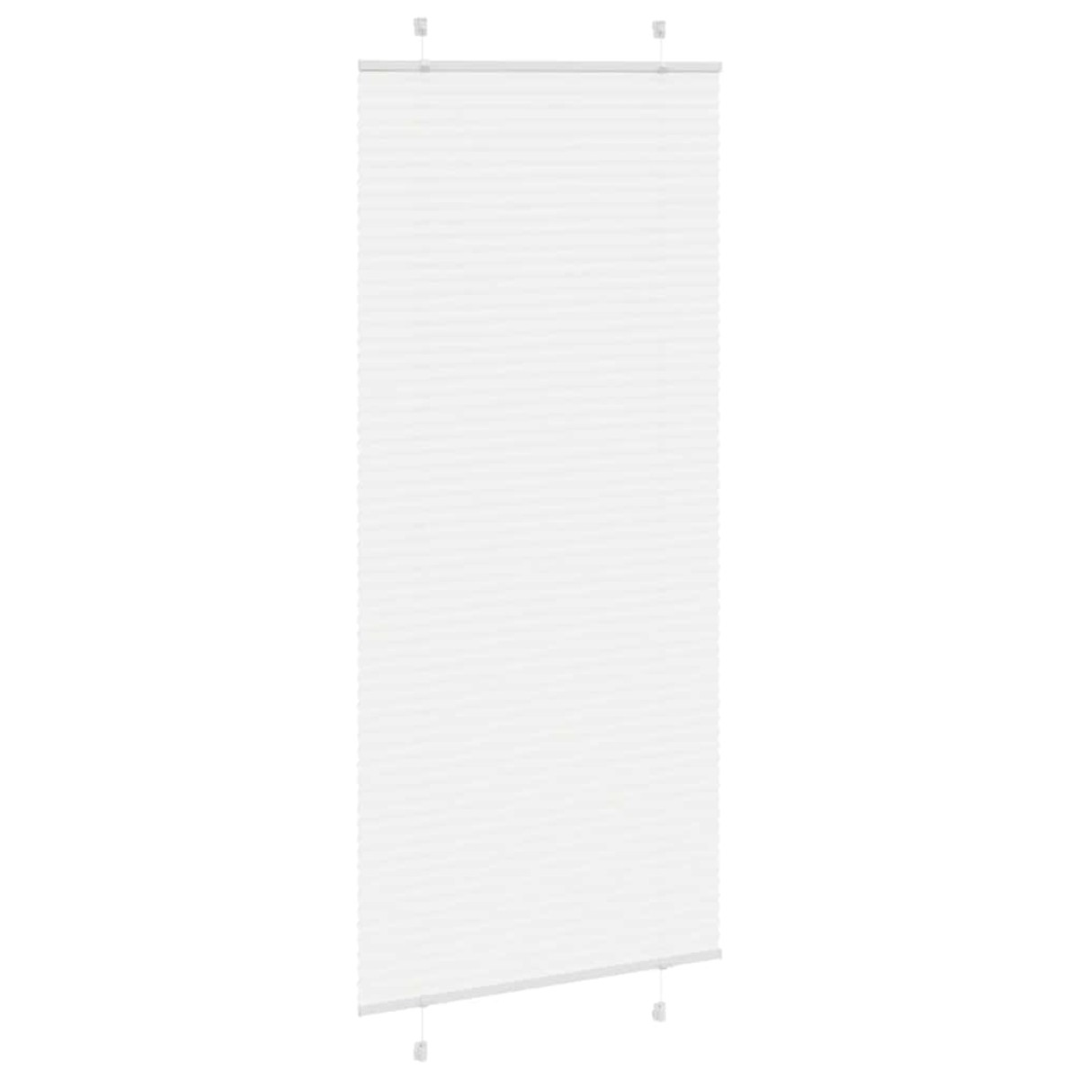 vidaXL Πλισέ περσίδα Λευκό 95x200 cm Πλάτος υφάσματος 94,4 cm