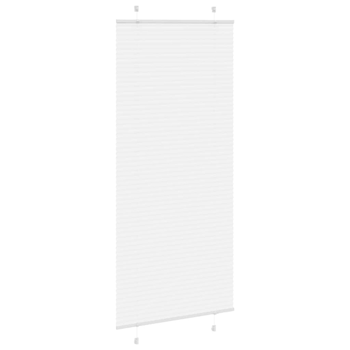 vidaXL Πλισέ περσίδα Λευκό 100x200 cm Πλάτος υφάσματος 99,4 cm