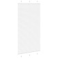 vidaXL Πλισέ περσίδα Λευκό 110x200 cm Πλάτος υφάσματος 109,4 cm