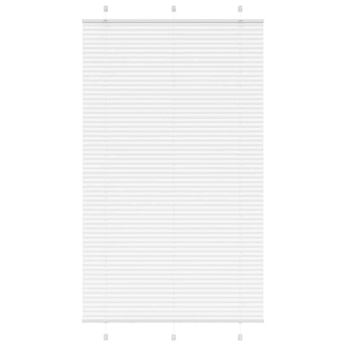 vidaXL Πλισέ περσίδα Λευκό 115x200 cm Πλάτος υφάσματος 114,4 cm