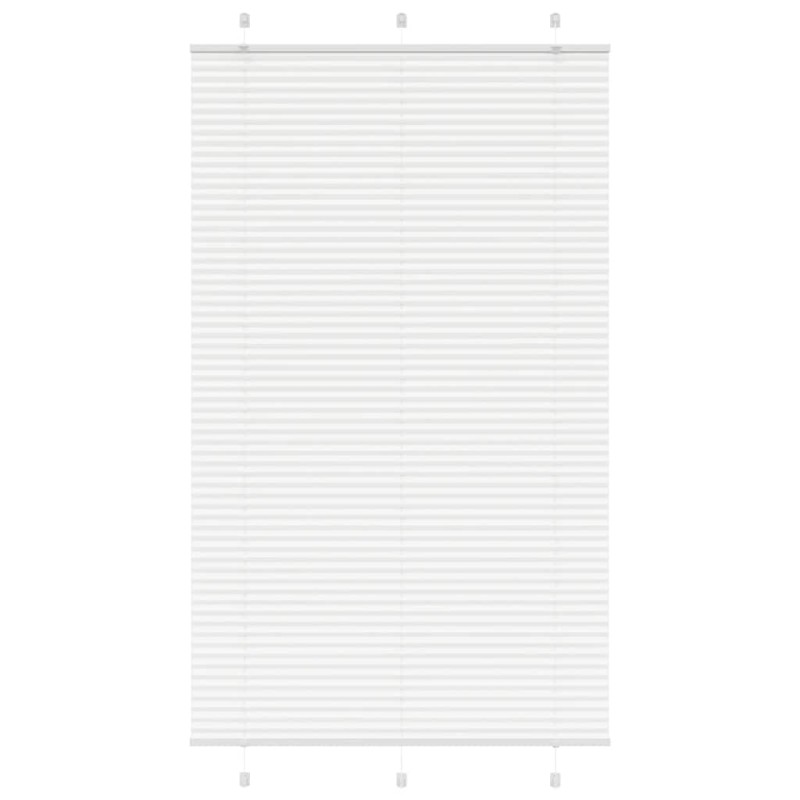 vidaXL Πλισέ περσίδα Λευκό 115x200 cm Πλάτος υφάσματος 114,4 cm