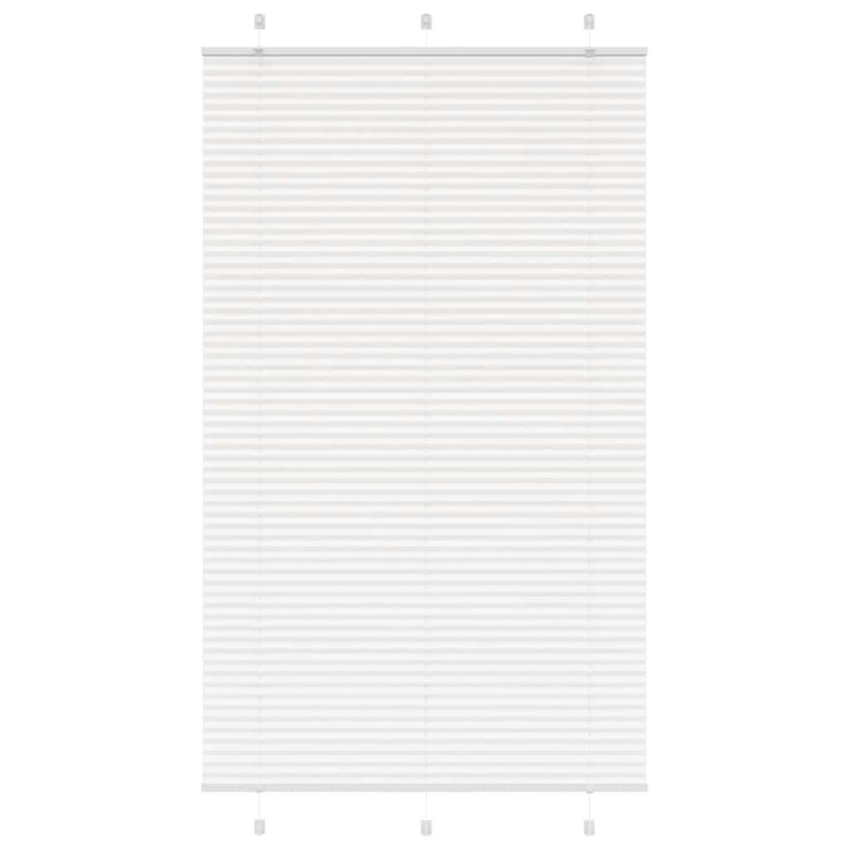 vidaXL Πλισέ περσίδα Λευκό 120x200 cm Πλάτος υφάσματος 119,4 cm