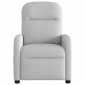 vidaXL καρέκλα ανάκλισης μασάζ Cloud Grey Fabric